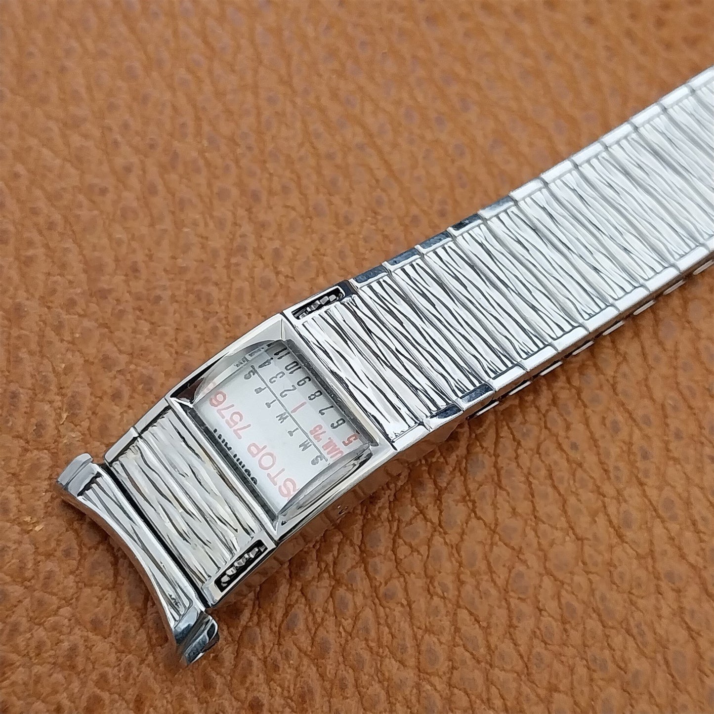 Vintage Speidel Valencia 1975/1976 Calendar Stainless Steel Unused Watch Band