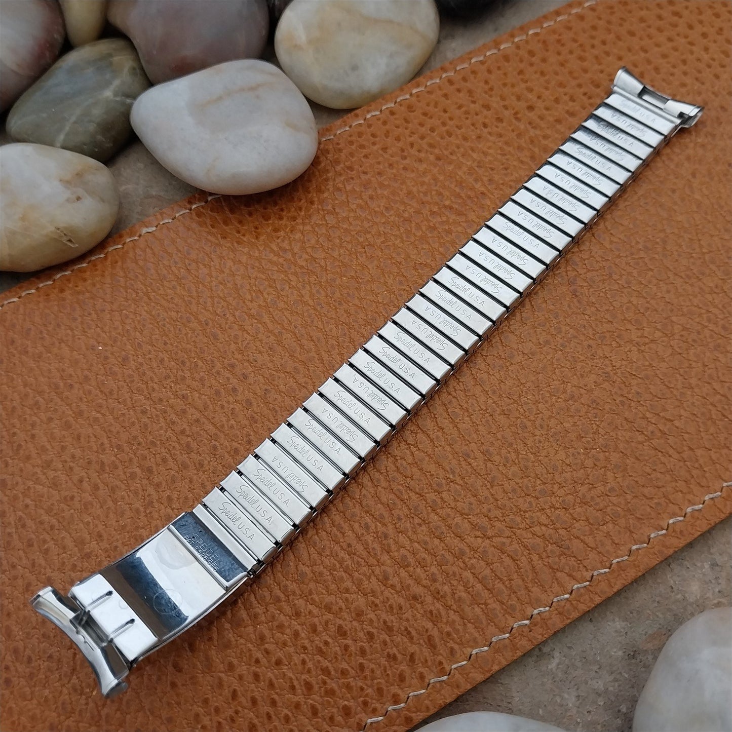 Vintage Speidel Valencia 1975/1976 Calendar Stainless Steel Unused Watch Band