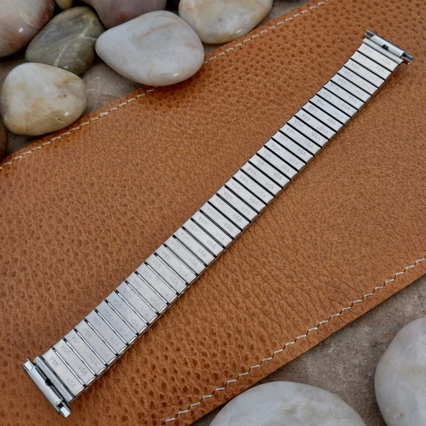 1970s Vintage Speidel USA Twist-On Stainless 16mm 18mm 19mm Unused Watch Band