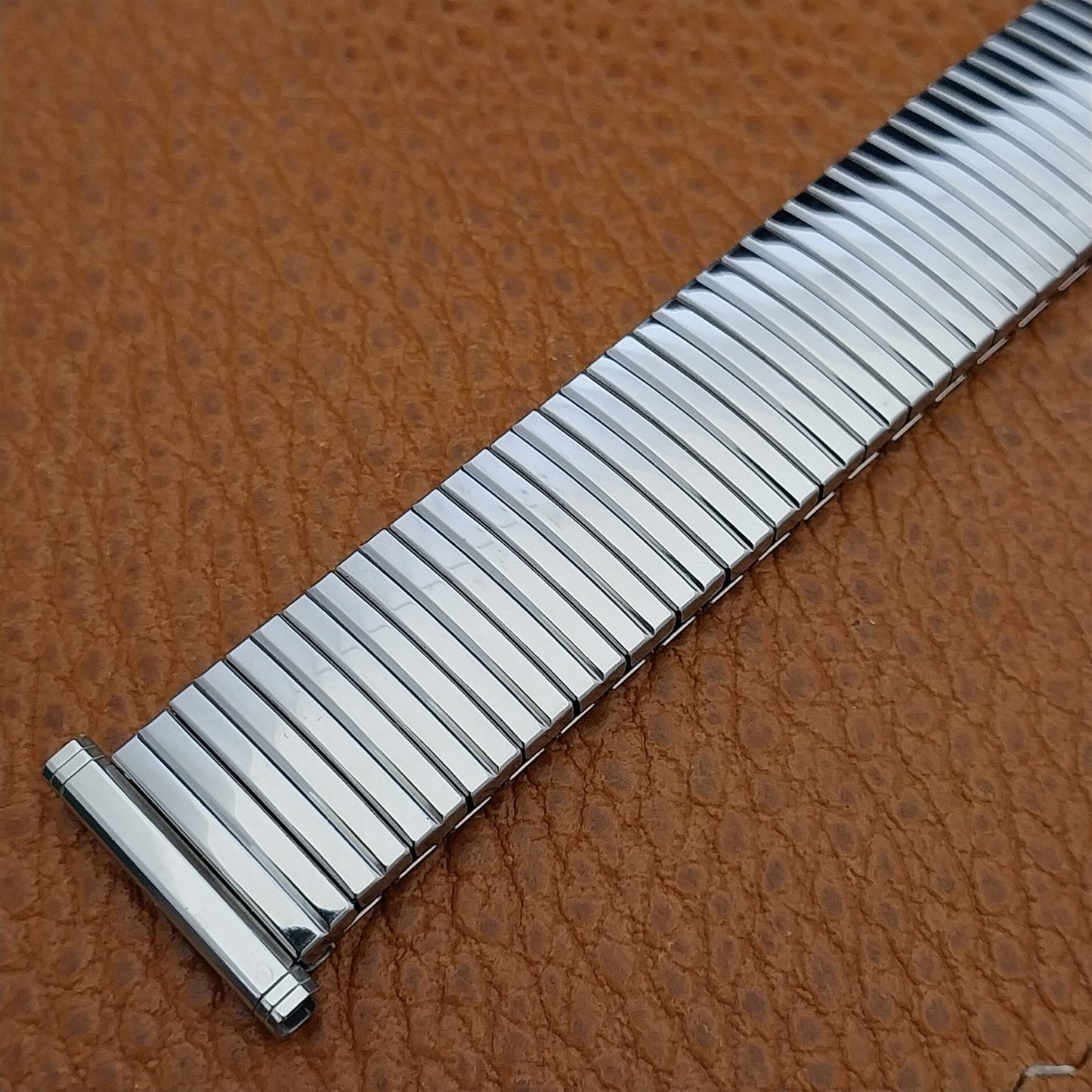 1968 Long Speidel Linesman Perpetual Calendar Stainless Steel Vintage Watch Band
