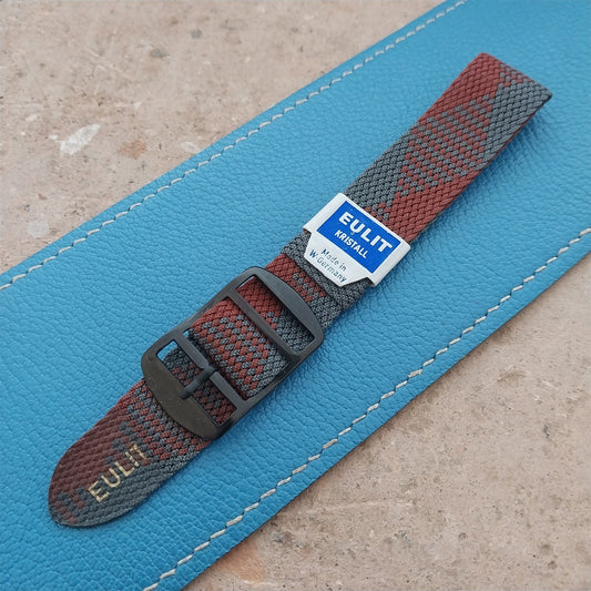Vintage 18mm Braided Perlon Melange 1960s Unused Classic Single Pass Watch Strap