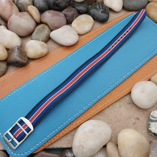 Vintage 18mm Perlon Reversible Classic Single Pass Unused nos 1960s Watch Band