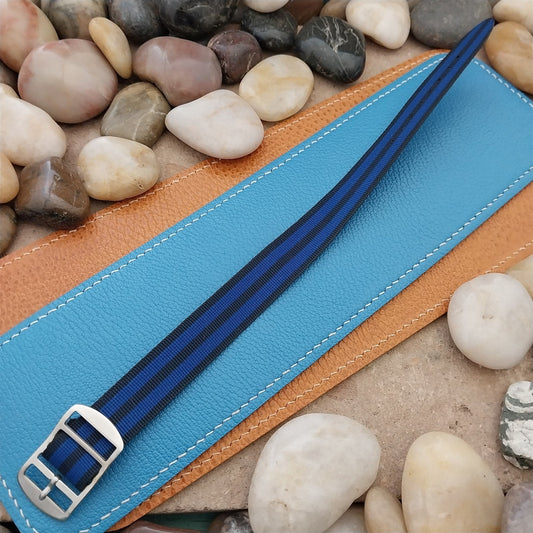 Vintage 18mm Perlon Reversible Classic Single Pass Unused nos 1960s Watch Band