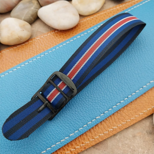 Vintage 18mm Perlon Reversible Classic Single Pass Unused nos 1960s Watch Band