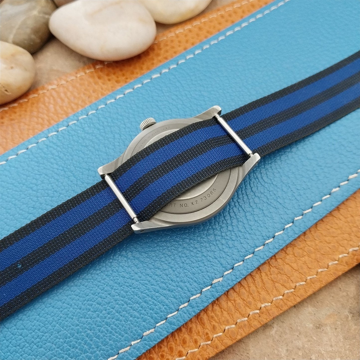 Vintage 18mm Perlon Reversible Classic Single Pass Unused nos 1960s Watch Band