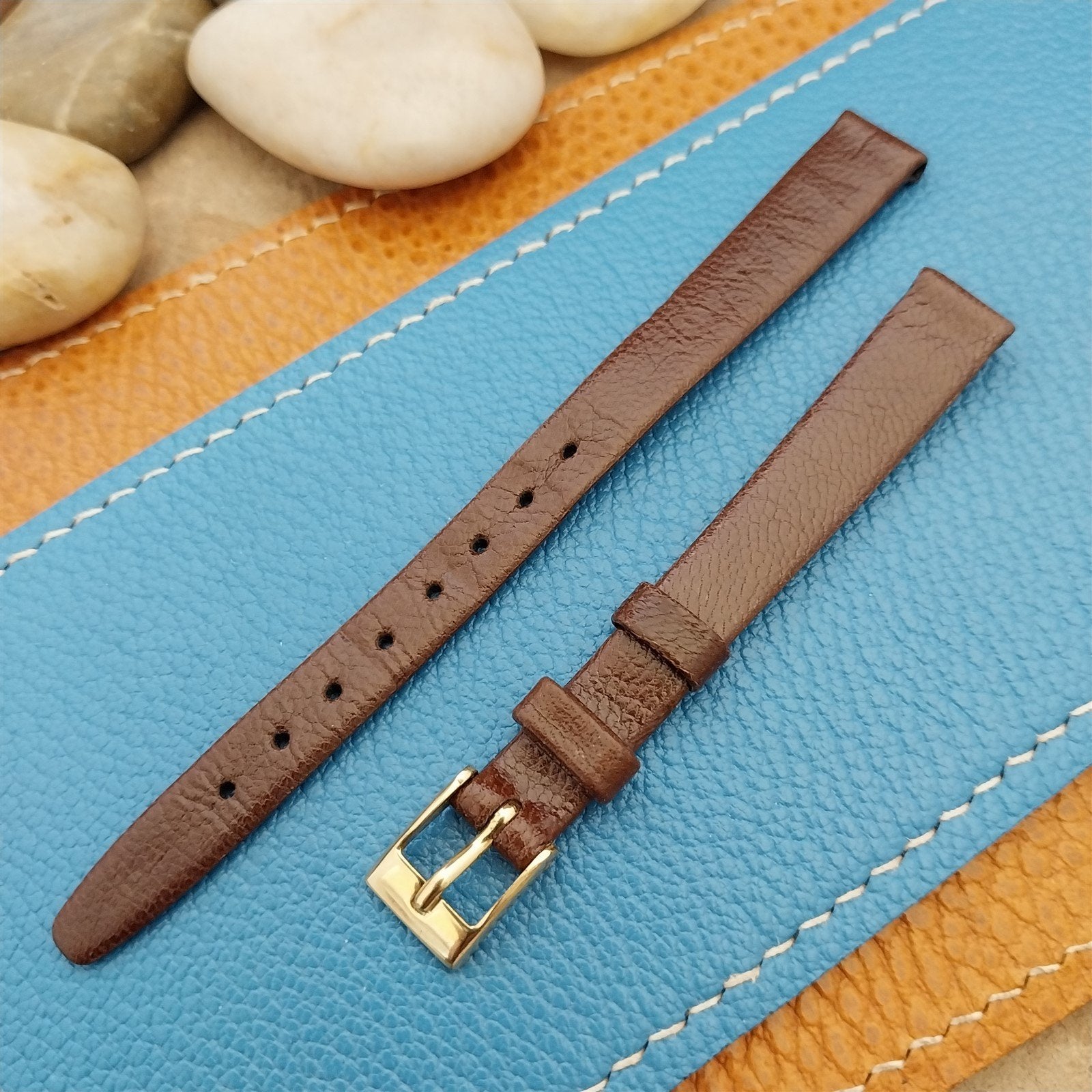 Vintage 10mm Hirsch Croton Chevreau Leather Ladies nos Unused Watch Band