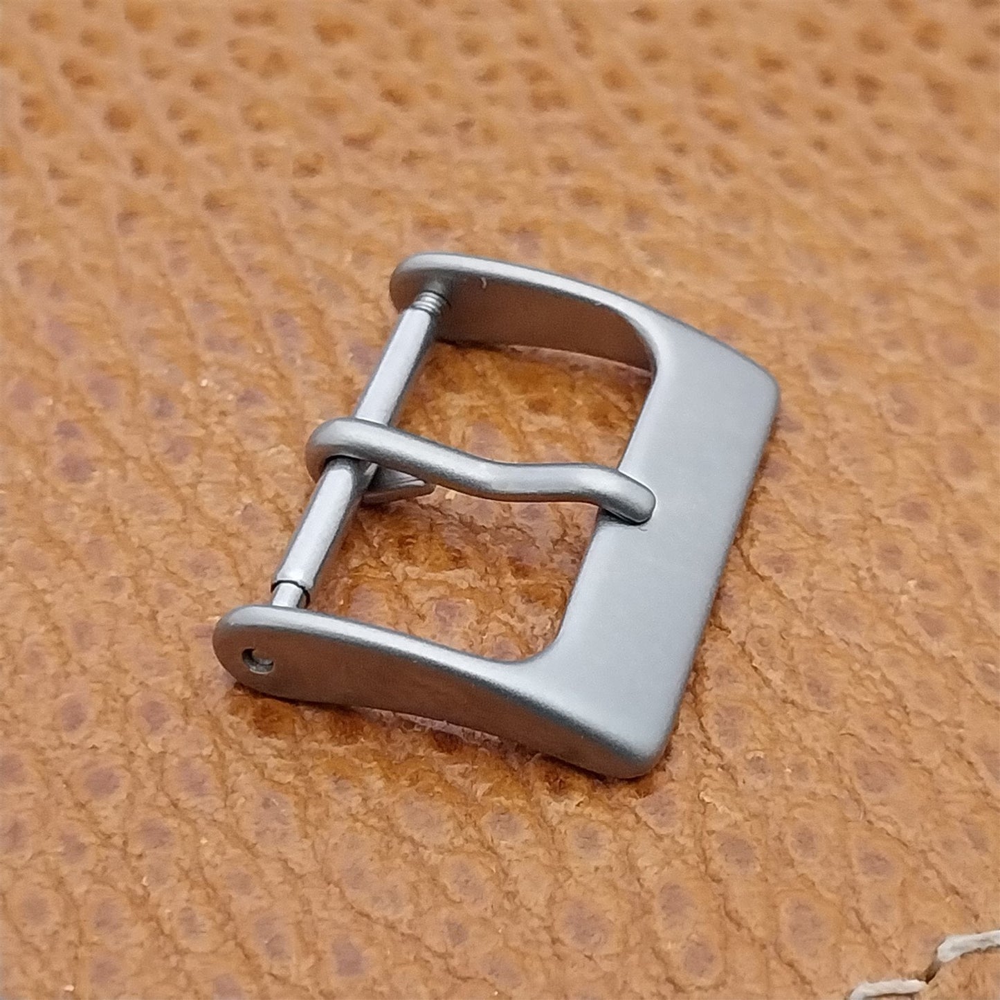 18mm Bead Blasted Stainless Steel Non-Reflective Field Watch Band Buckle