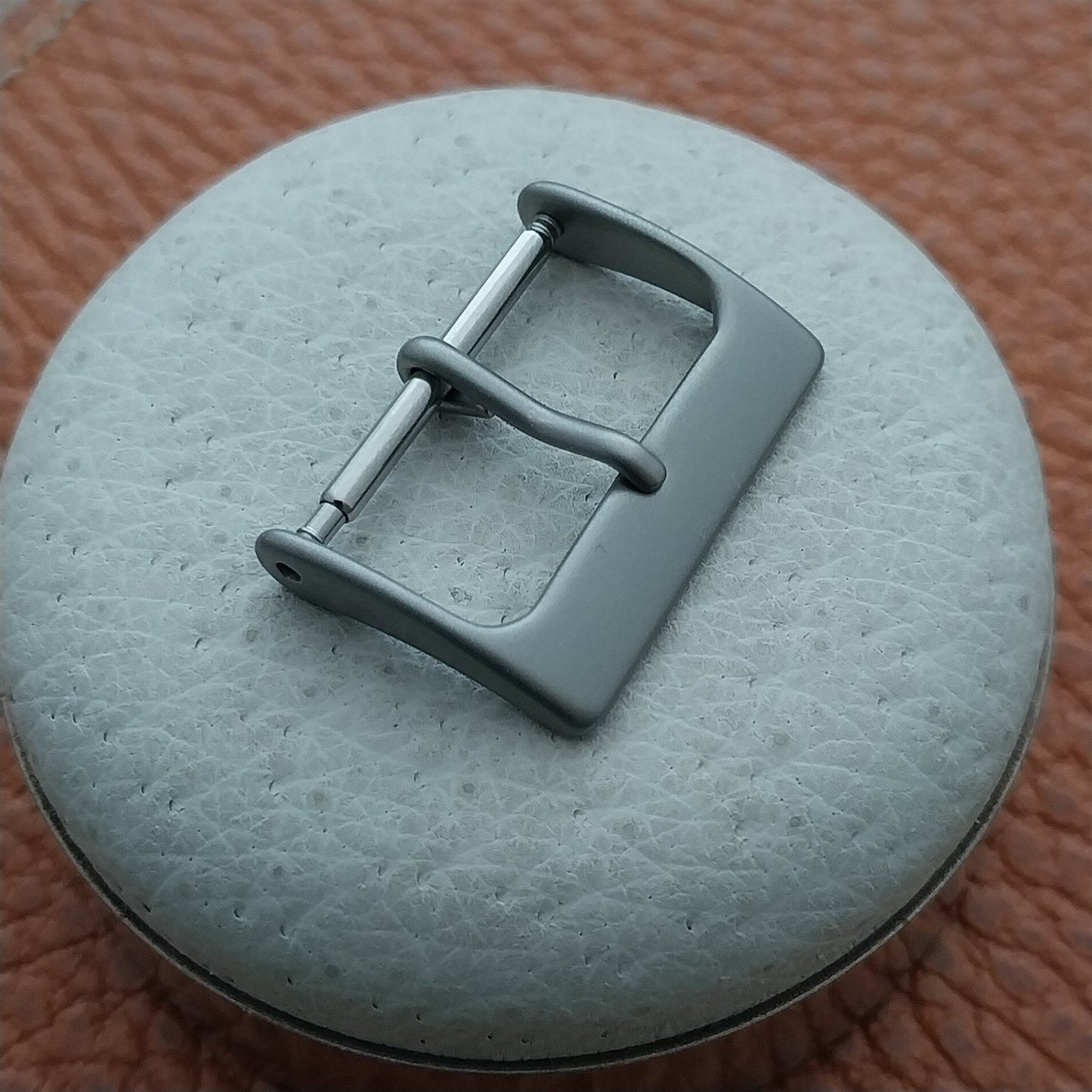 18mm Bead Blasted Stainless Steel Non-Reflective Field Watch Band Buckle