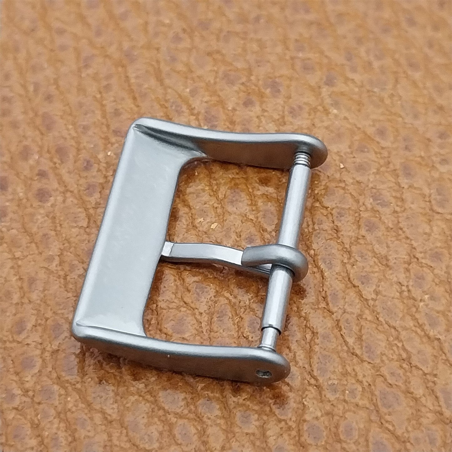 18mm Bead Blasted Stainless Steel Non-Reflective Field Watch Band Buckle