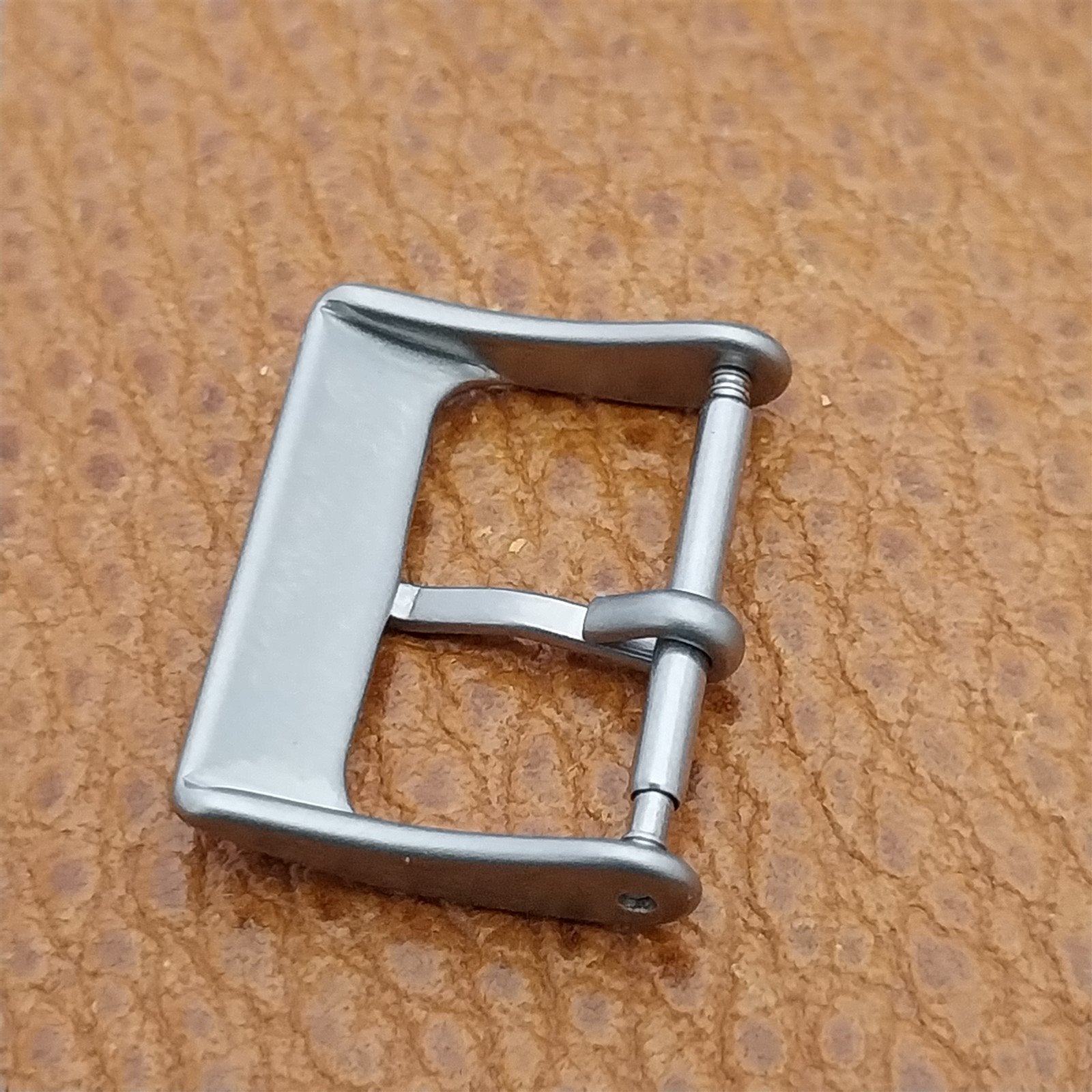 18mm Bead Blasted Stainless Steel Non-Reflective Field Watch Band Buckle