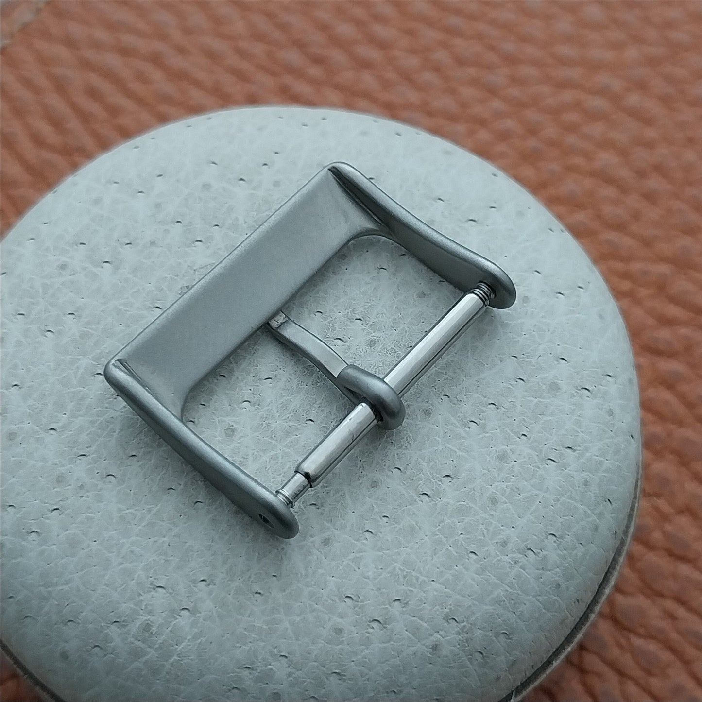 18mm Bead Blasted Stainless Steel Non-Reflective Field Watch Band Buckle