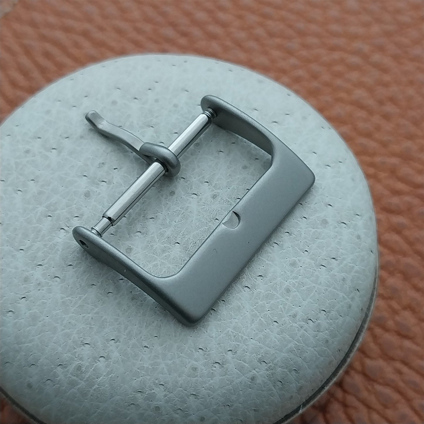 18mm Bead Blasted Stainless Steel Non-Reflective Field Watch Band Buckle