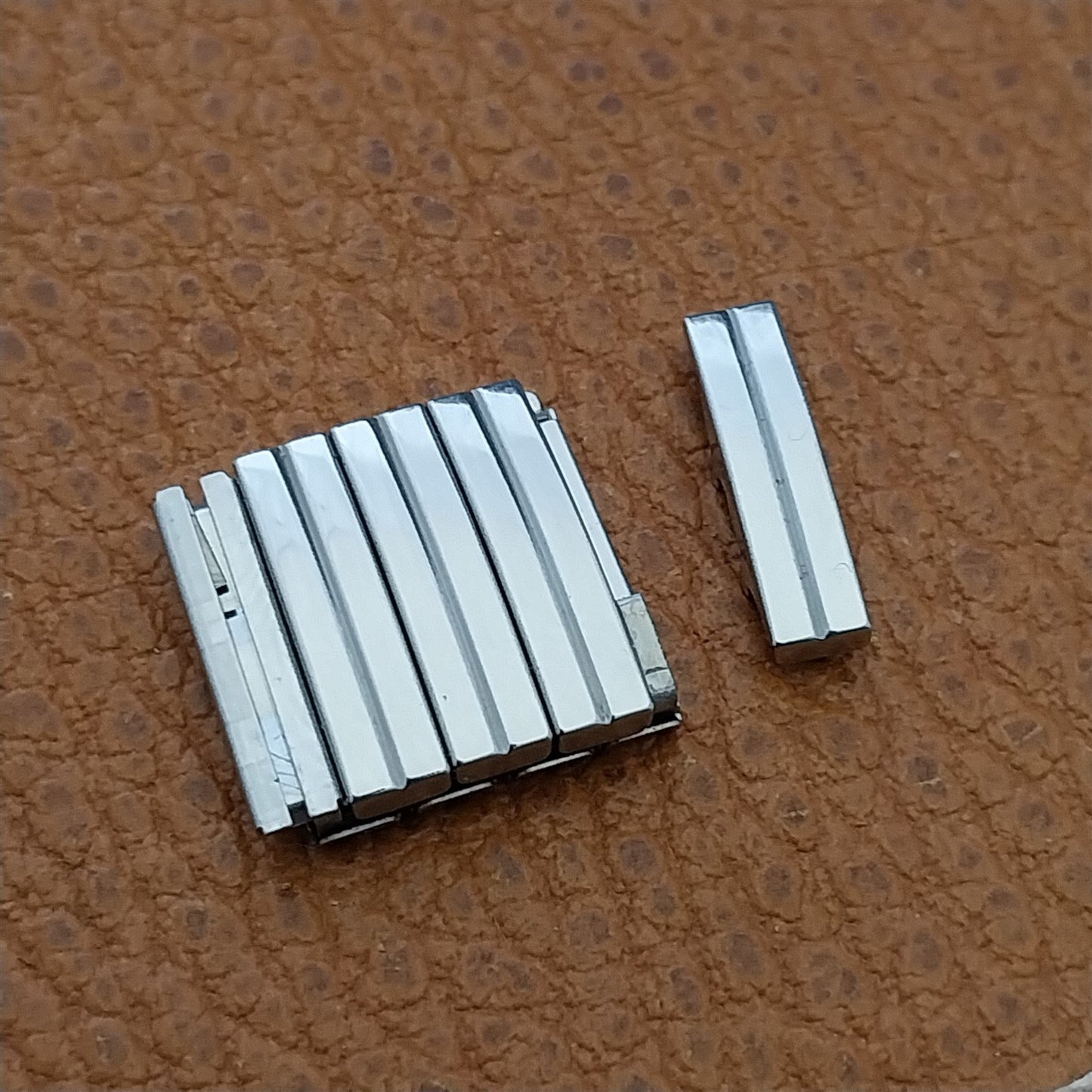 4 Unused Speidel Twistoflex Linesman Stainless Steel Vintage Watch Band Links