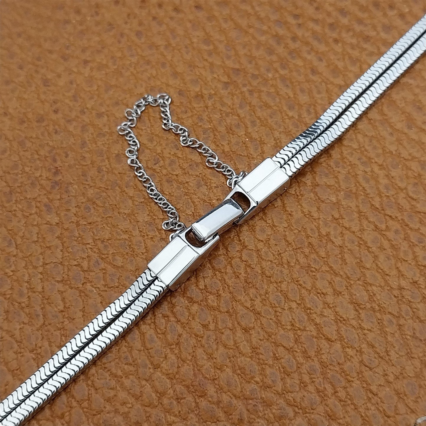 Vintage Speidel White Gold-Fill Unused Classic Ladies 1960s Cocktail Watch Band