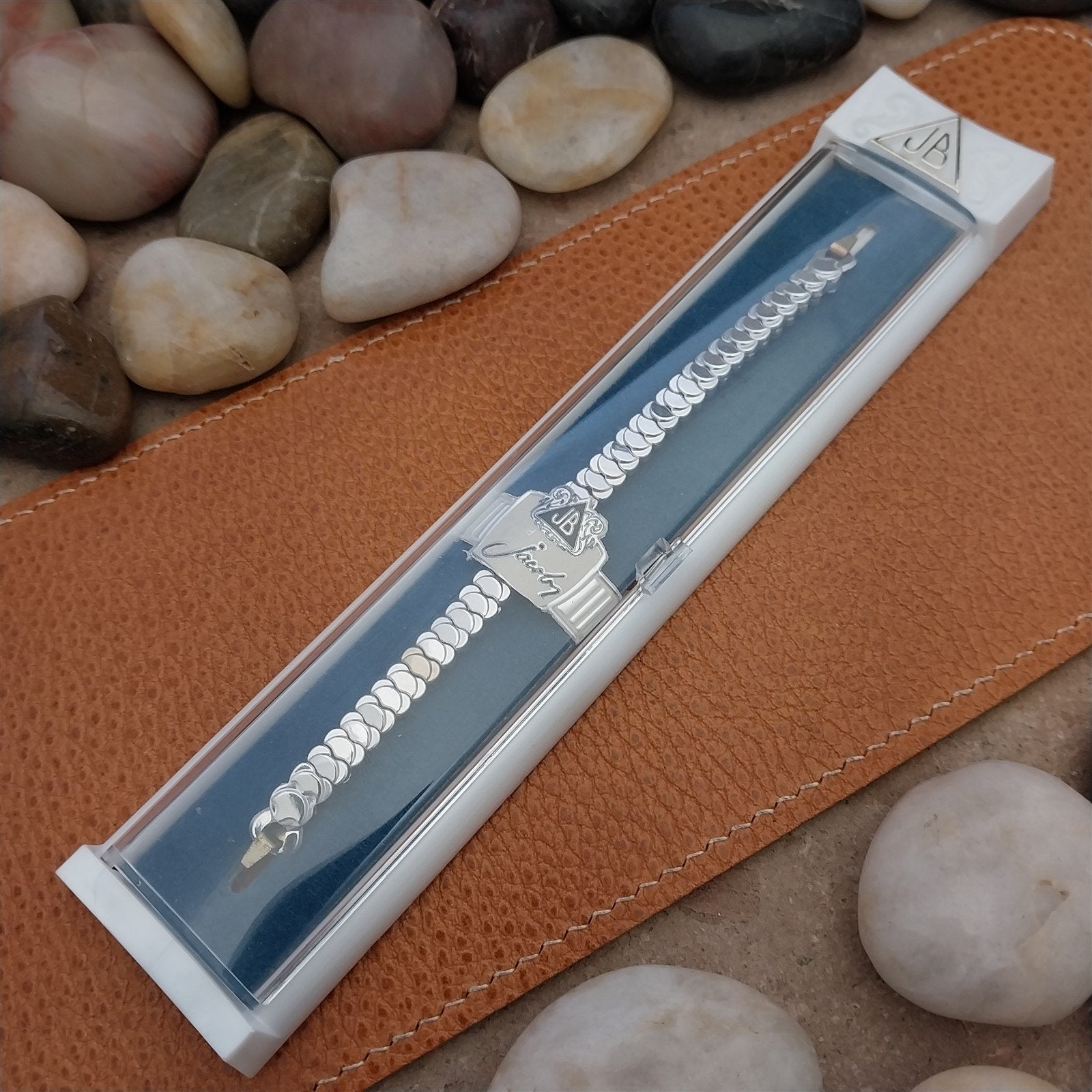 Vintage 1950s JB Champion White Gold Filled Unused Ladies Cocktail Watch Band