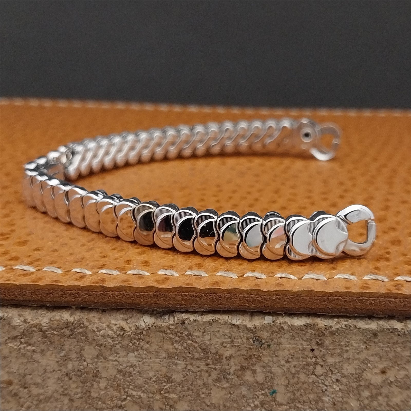 Vintage 1950s JB Champion White Gold Filled Unused Ladies Cocktail Watch Band