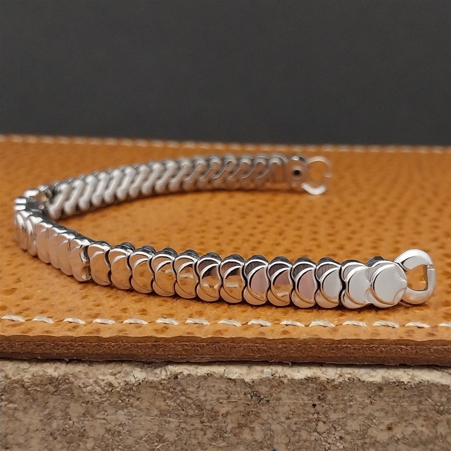 Vintage 1950s JB Champion White Gold Filled Unused Ladies Cocktail Watch Band