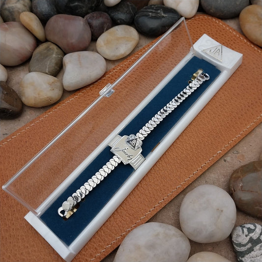 1950s Vintage Ladies Cocktail Watch JB Champion White Gold Filled Unused Band