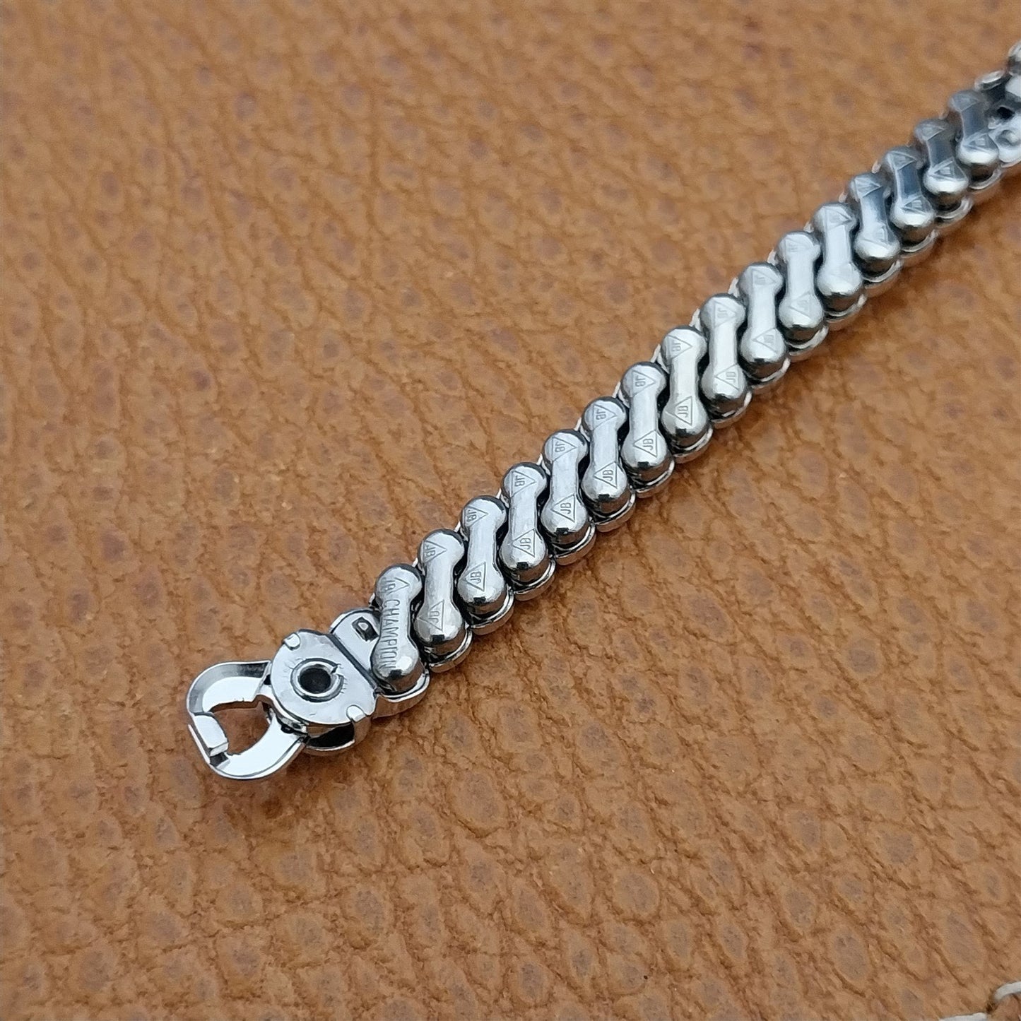 1950s Vintage Ladies Cocktail Watch JB Champion White Gold Filled Unused Band