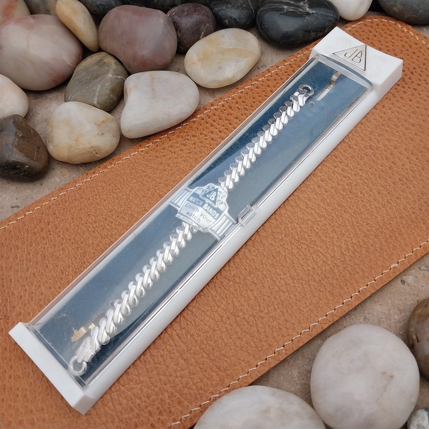 1950s Vintage Ladies Cocktail Watch JB Champion White Gold Filled Unused Band