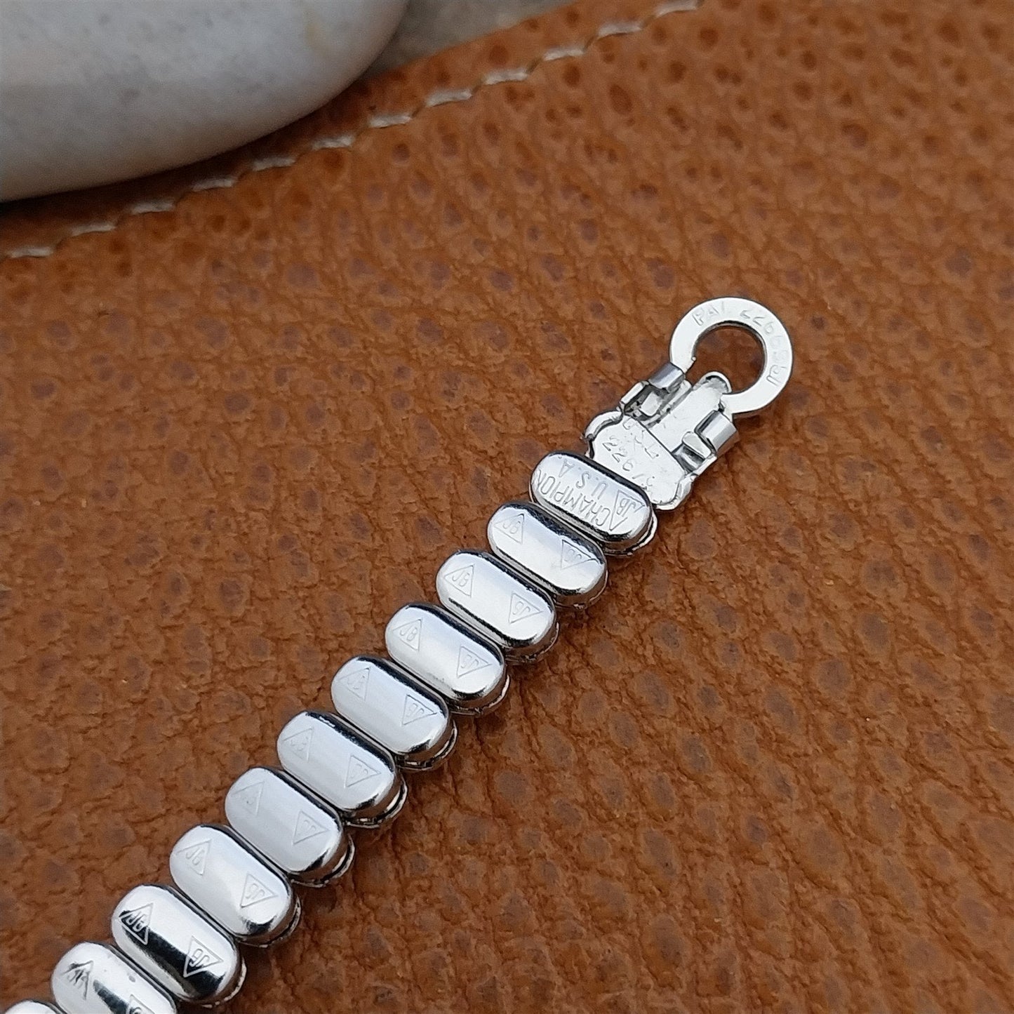 1950s Vintage Ladies Cocktail Watch JB Champion White Gold Filled Unused Band