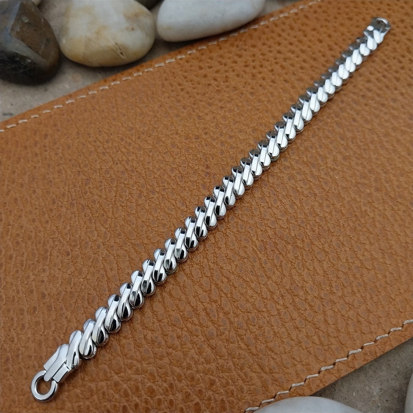 1950s Vintage Ladies Cocktail Watch JB Champion White Gold Filled Unused Band