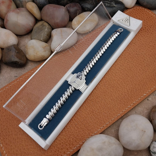 1950s Vintage Ladies Cocktail Watch JB Champion White Gold Filled Unused Band