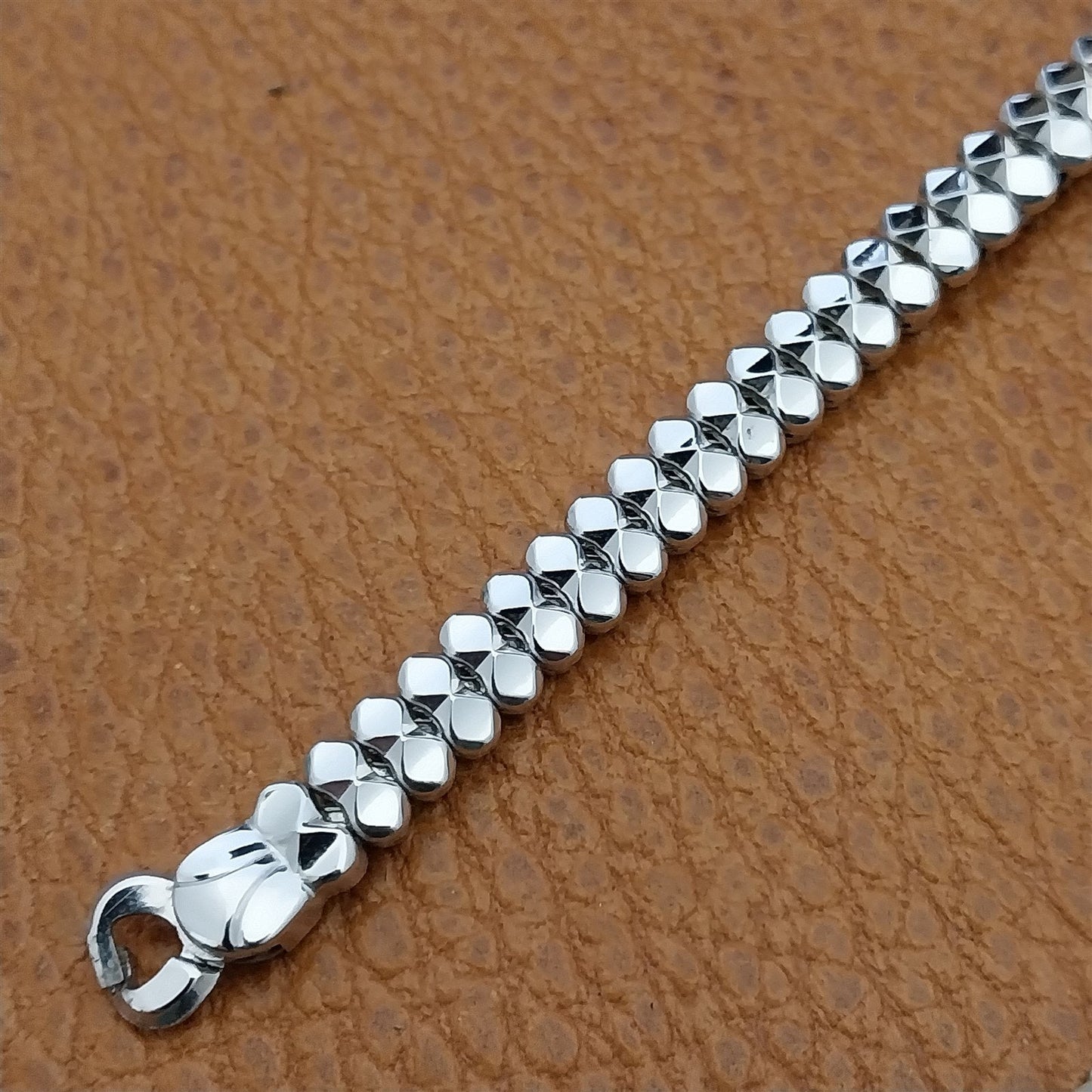 Vintage 1950s JB Champion White Gold Filled Unused Ladies Cocktail Watch Band