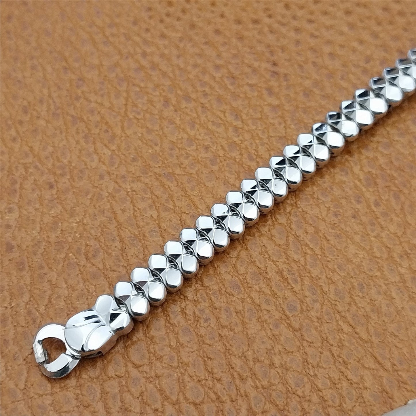 Vintage 1950s JB Champion White Gold Filled Unused Ladies Cocktail Watch Band