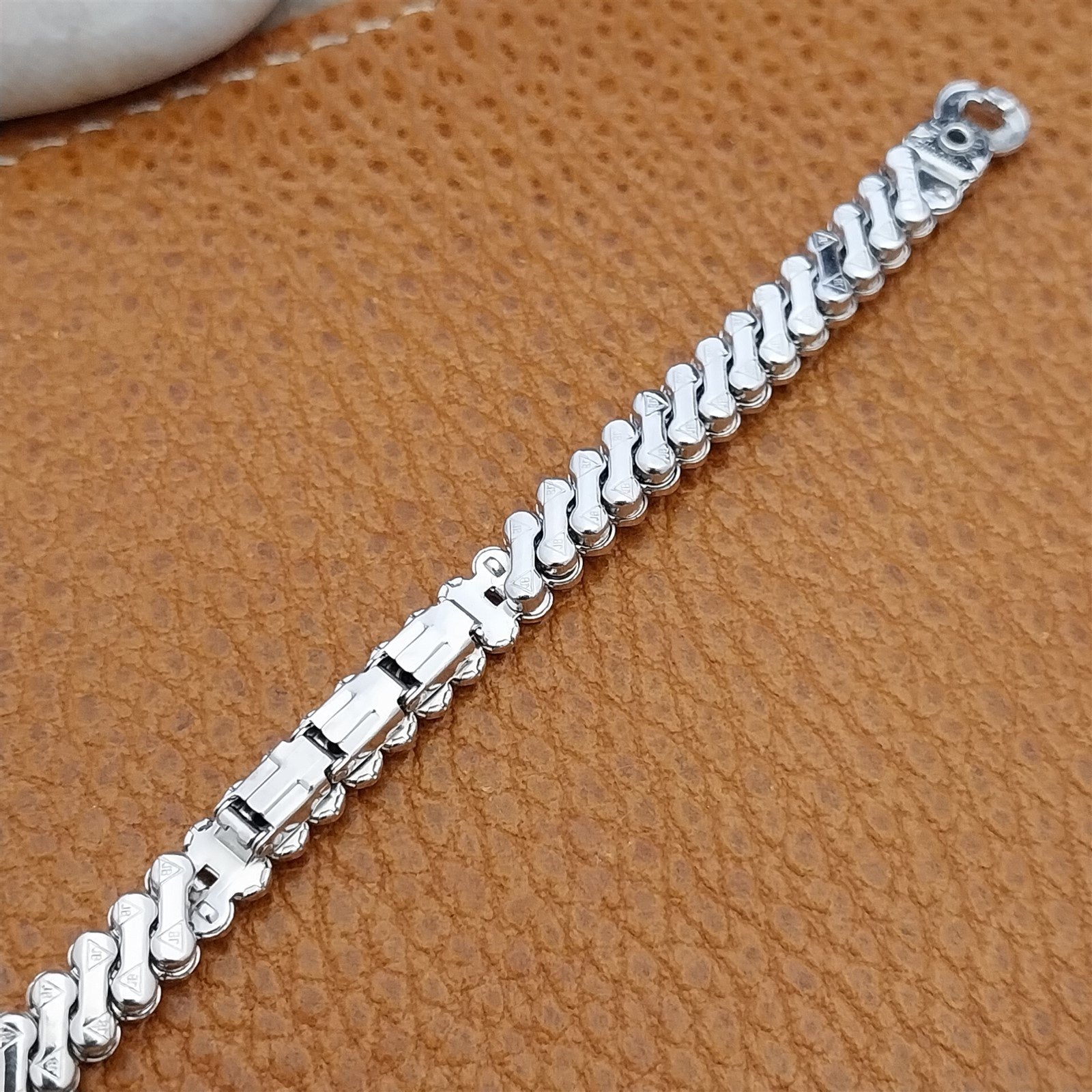 Vintage 1950s Ladies Cocktail Watch JB Champion White Gold Filled Unused Band