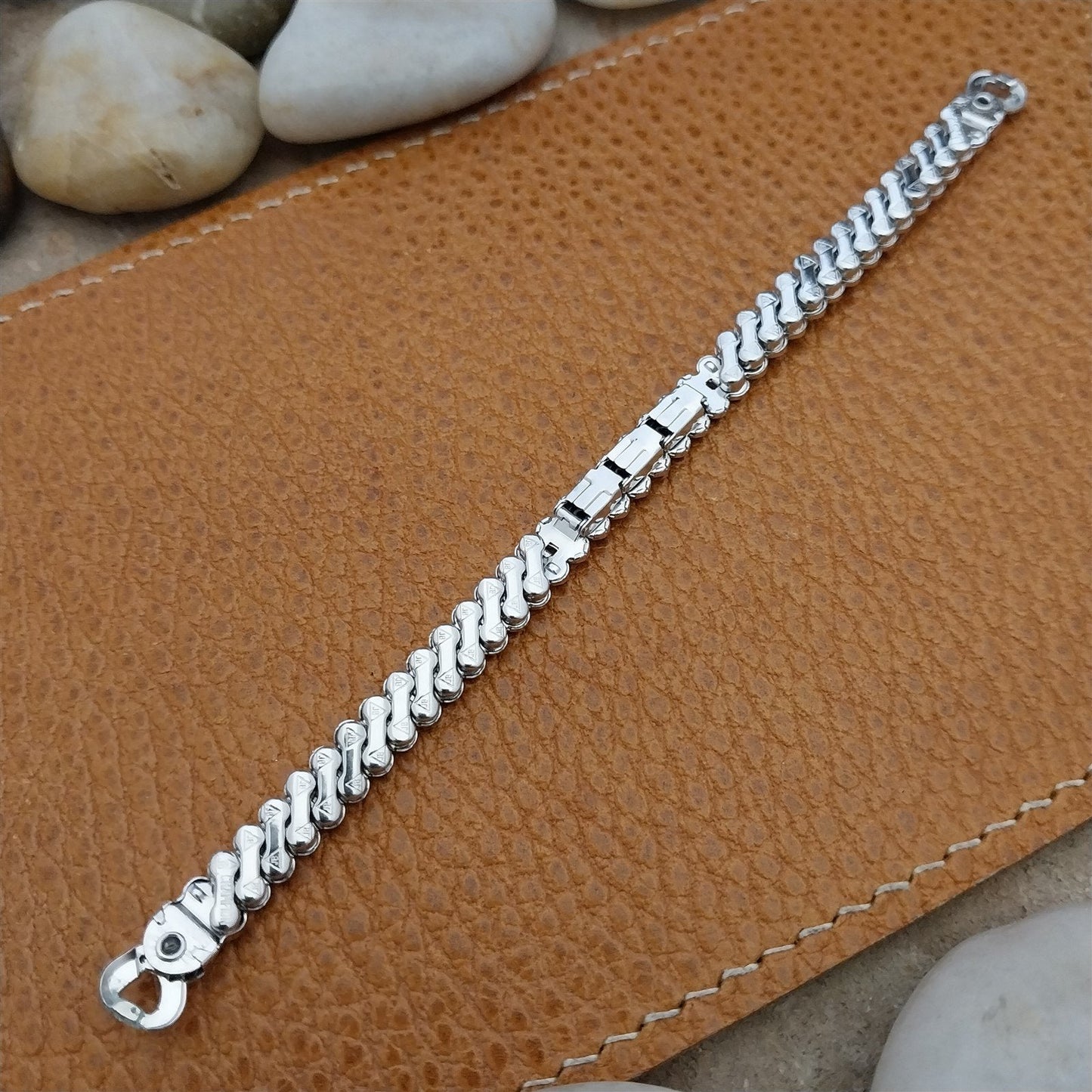 Vintage 1950s Ladies Cocktail Watch JB Champion White Gold Filled Unused Band