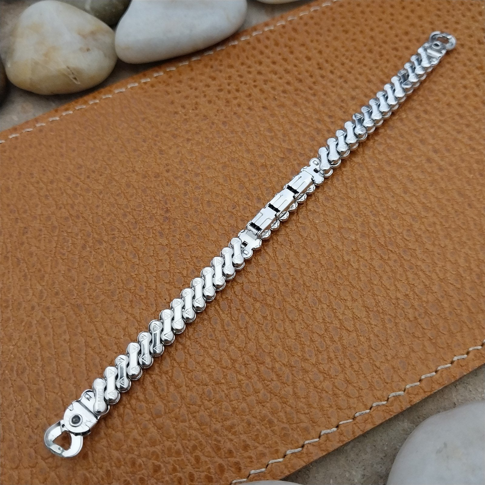 Vintage 1950s Ladies Cocktail Watch JB Champion White Gold Filled Unused Band