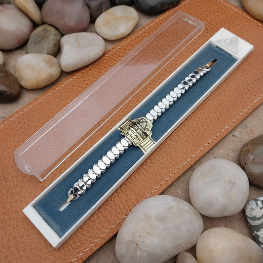 Vintage 1950s Ladies Cocktail Watch JB Champion White Gold Filled Unused Band