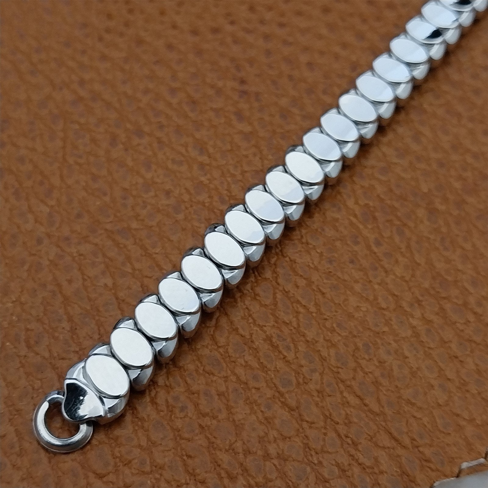 Vintage 1950s Ladies Cocktail Watch JB Champion White Gold Filled Unused Band