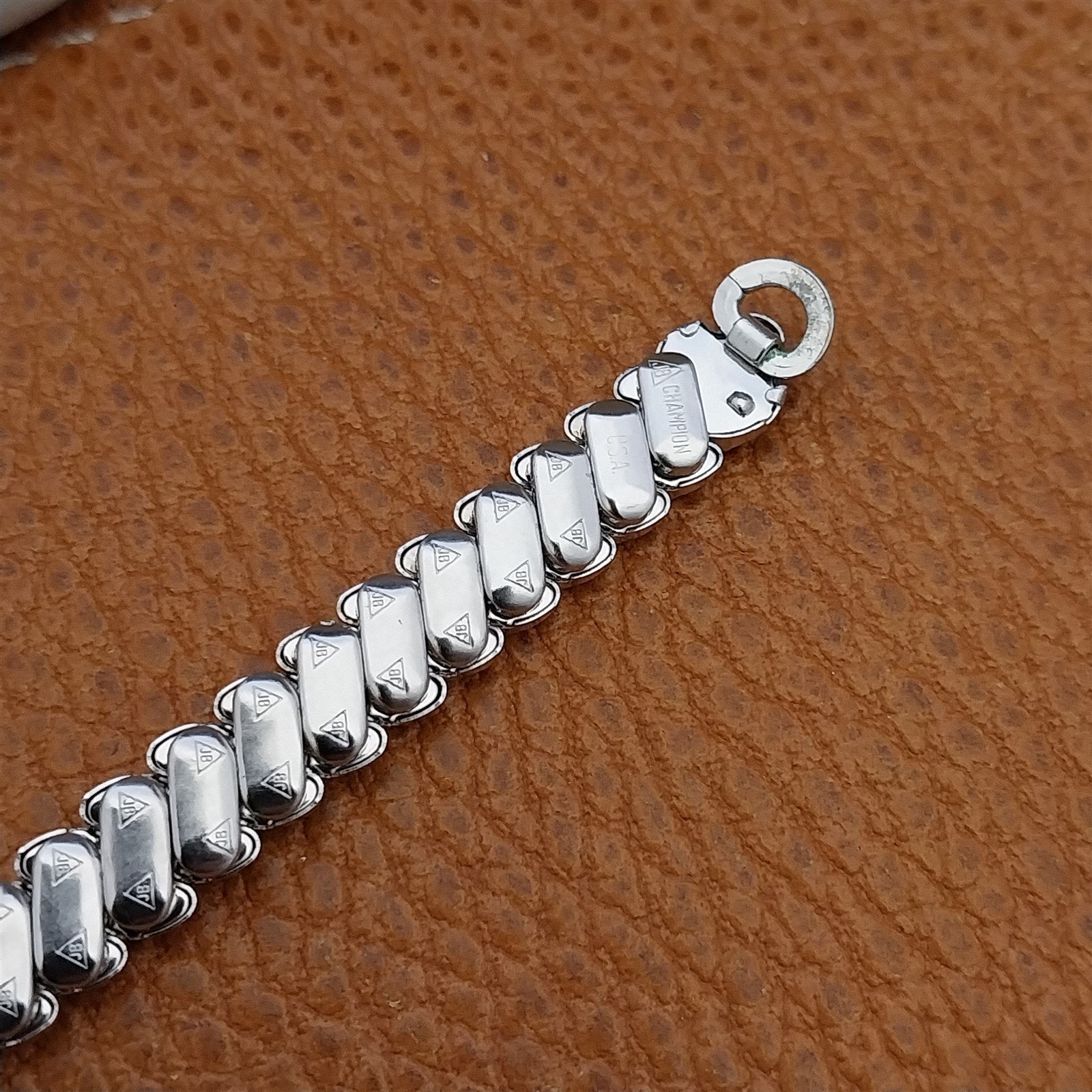 Vintage 1950s Ladies Cocktail Watch JB Champion White Gold Filled Unused Band