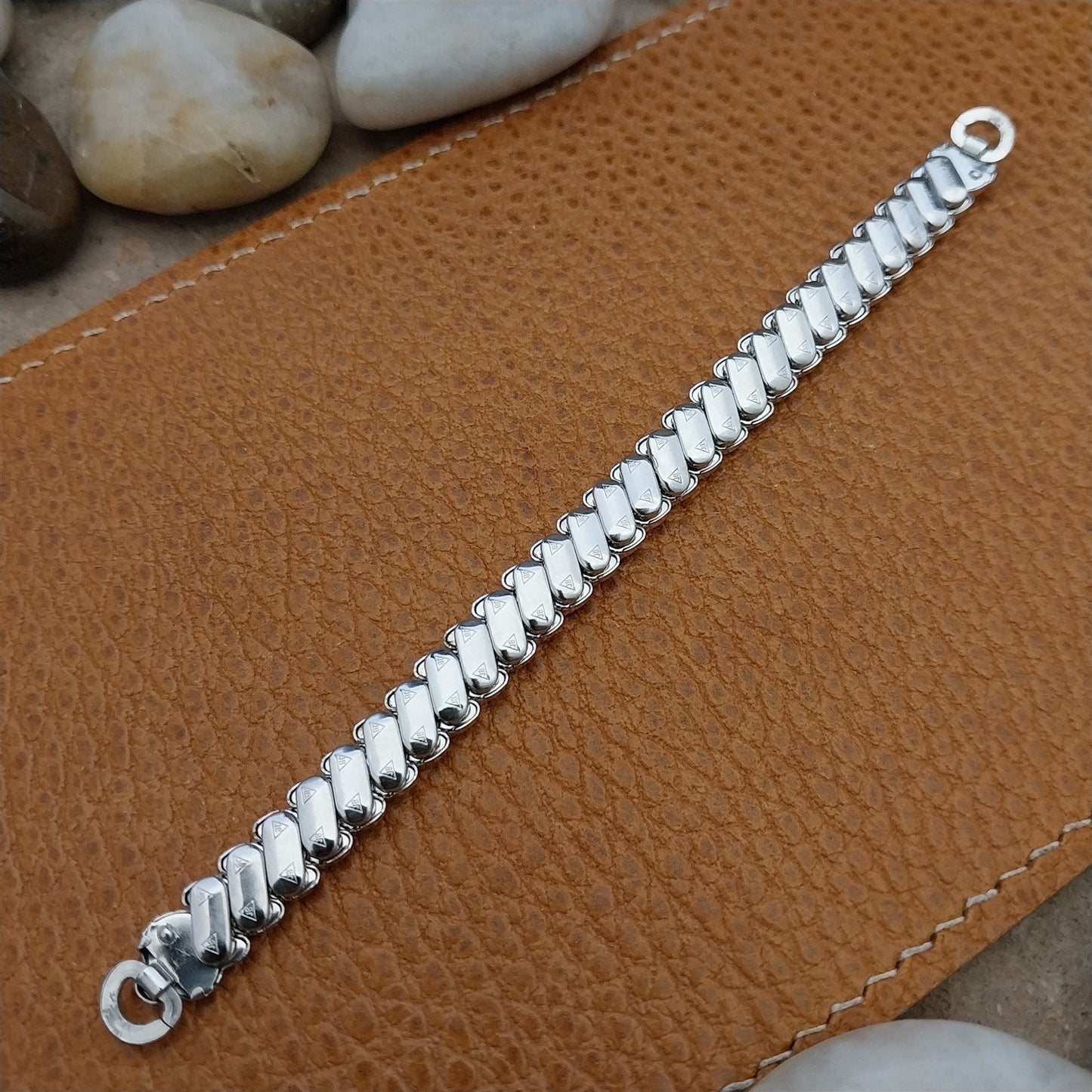 Vintage 1950s Ladies Cocktail Watch JB Champion White Gold Filled Unused Band