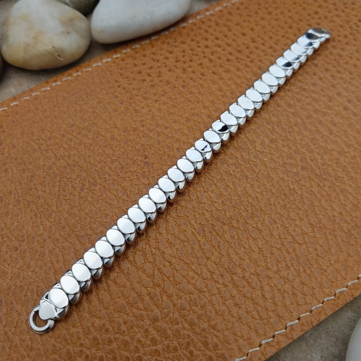 Vintage 1950s Ladies Cocktail Watch JB Champion White Gold Filled Unused Band