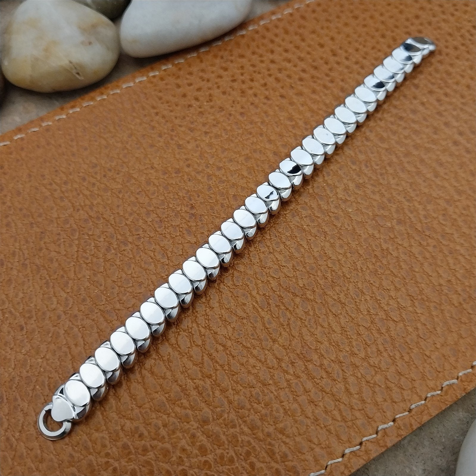 Vintage 1950s Ladies Cocktail Watch JB Champion White Gold Filled Unused Band