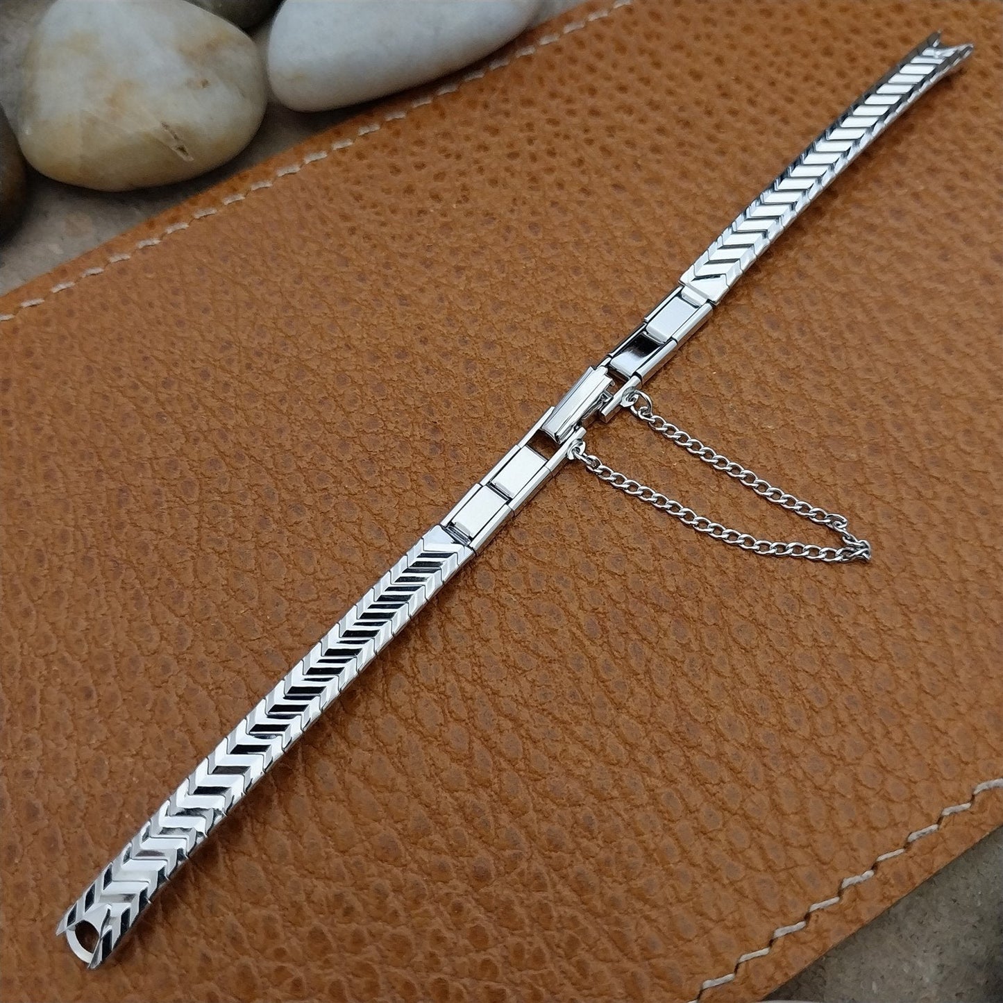 60s Vintage Ladies White Gold-Fill Ladies JB Champion Unused Cocktail Watch Band