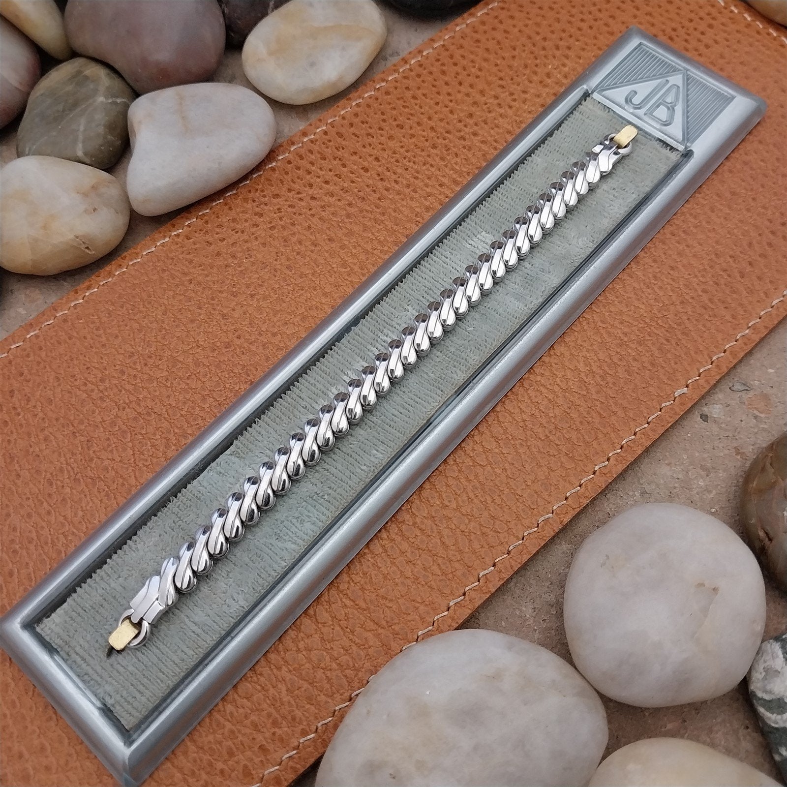 1950s Vintage Ladies Cocktail Watch JB Champion White Gold Filled Unused Band