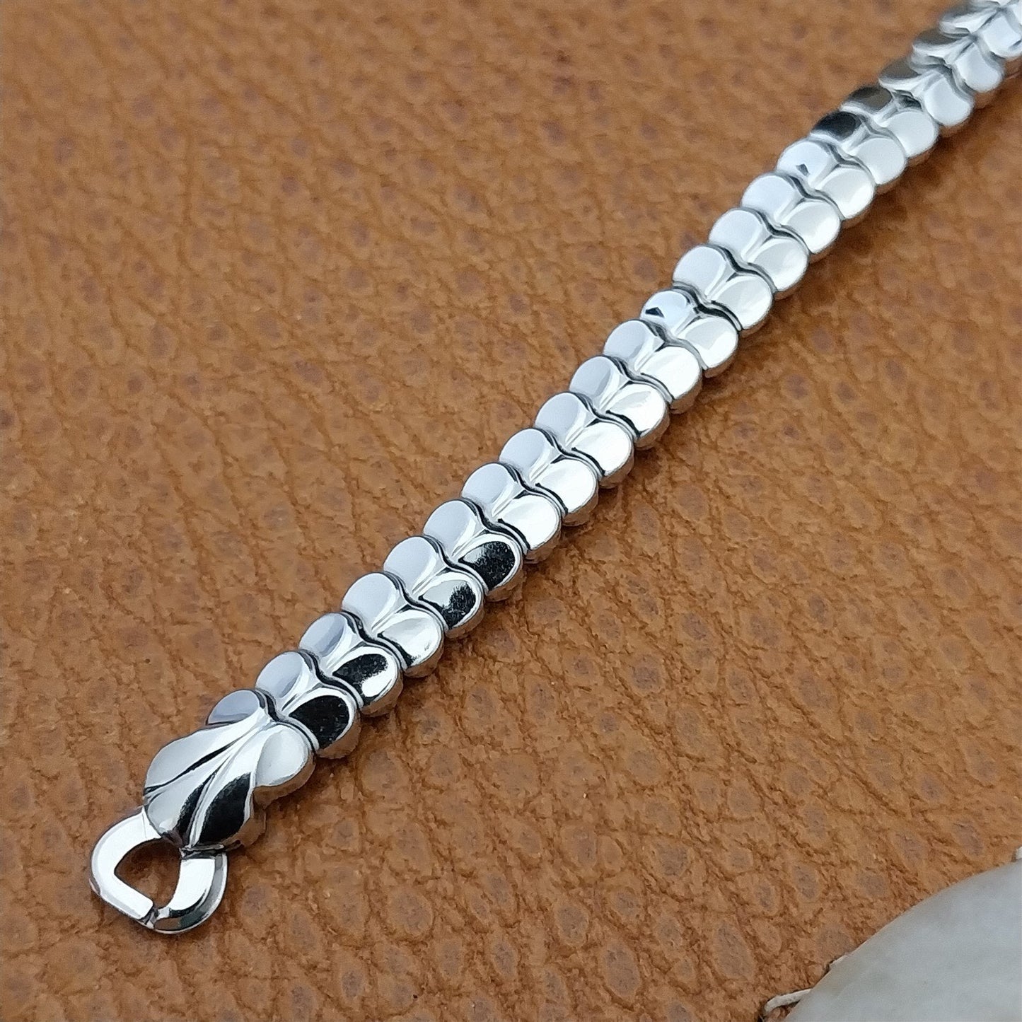 Vintage 1950s Ladies Cocktail Watch JB Champion White Gold Filled Unused Band