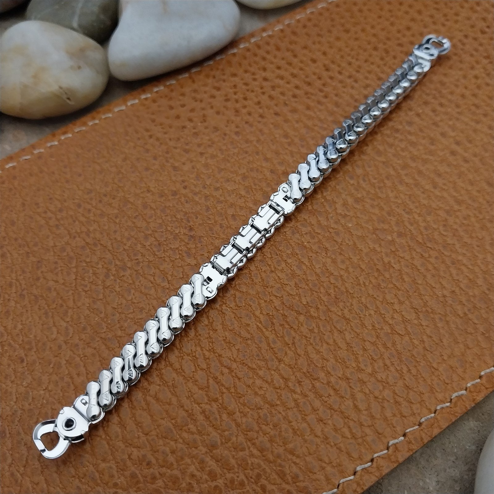 Vintage 1950s Ladies Cocktail Watch JB Champion White Gold Filled Unused Band