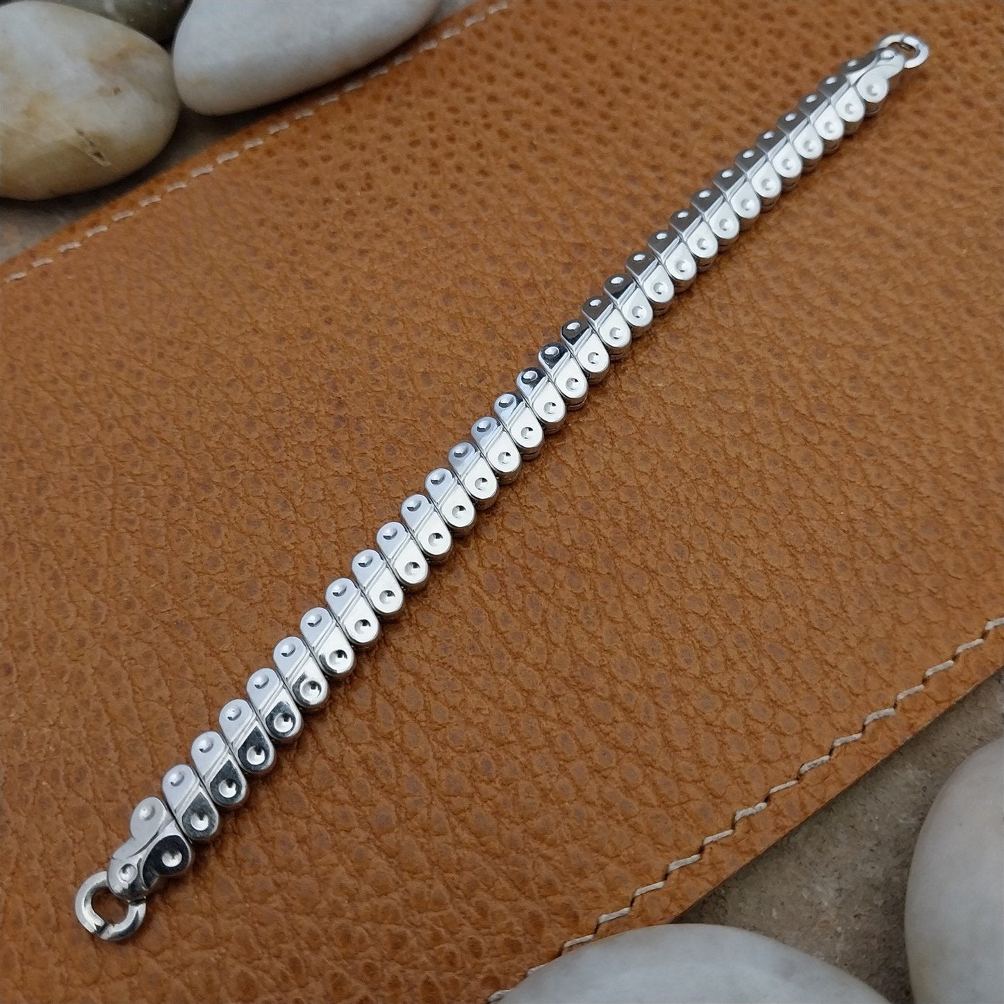 Vintage 1950s Ladies Cocktail Watch JB Champion White Gold Filled Unused Band