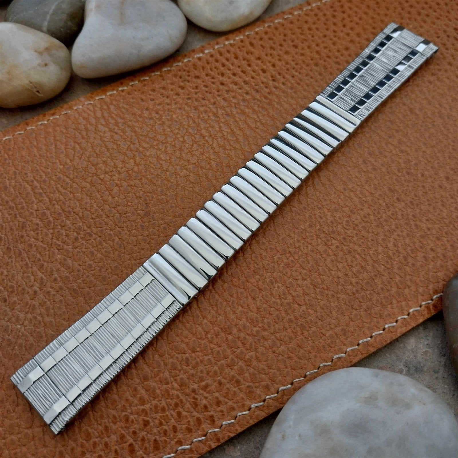 Vintage 17.2mm JB Champion Classic Stainless Steel Unused NOS 1960s Watch Band