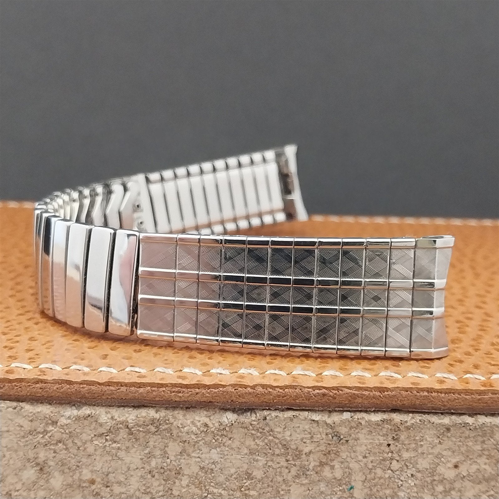 Vintage 17.2mm Baldwin Stainless Steel Expansion Unused 1960s-1970s Watch Band