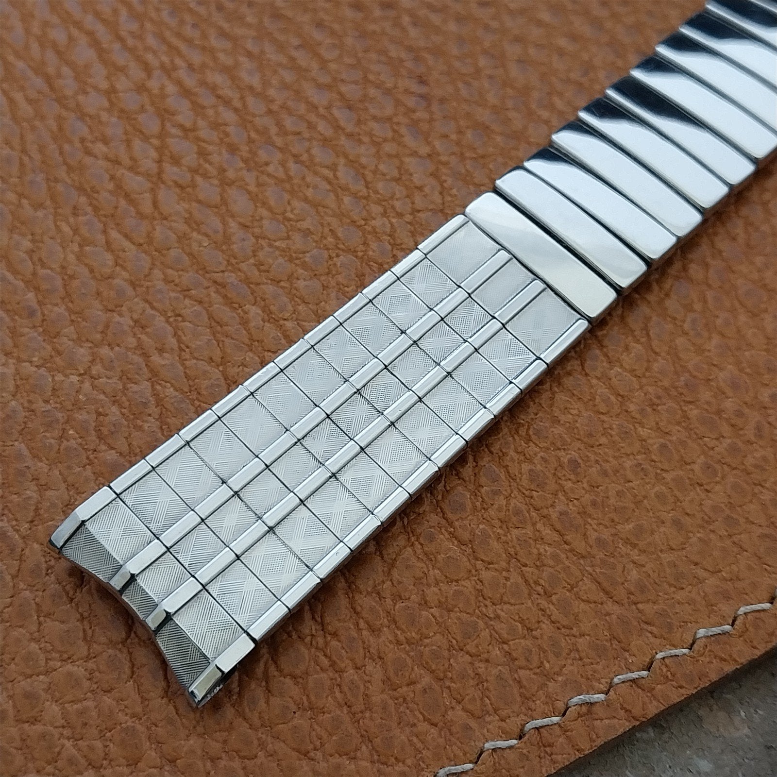 Vintage 17.2mm Baldwin Stainless Steel Expansion Unused 1960s-1970s Watch Band