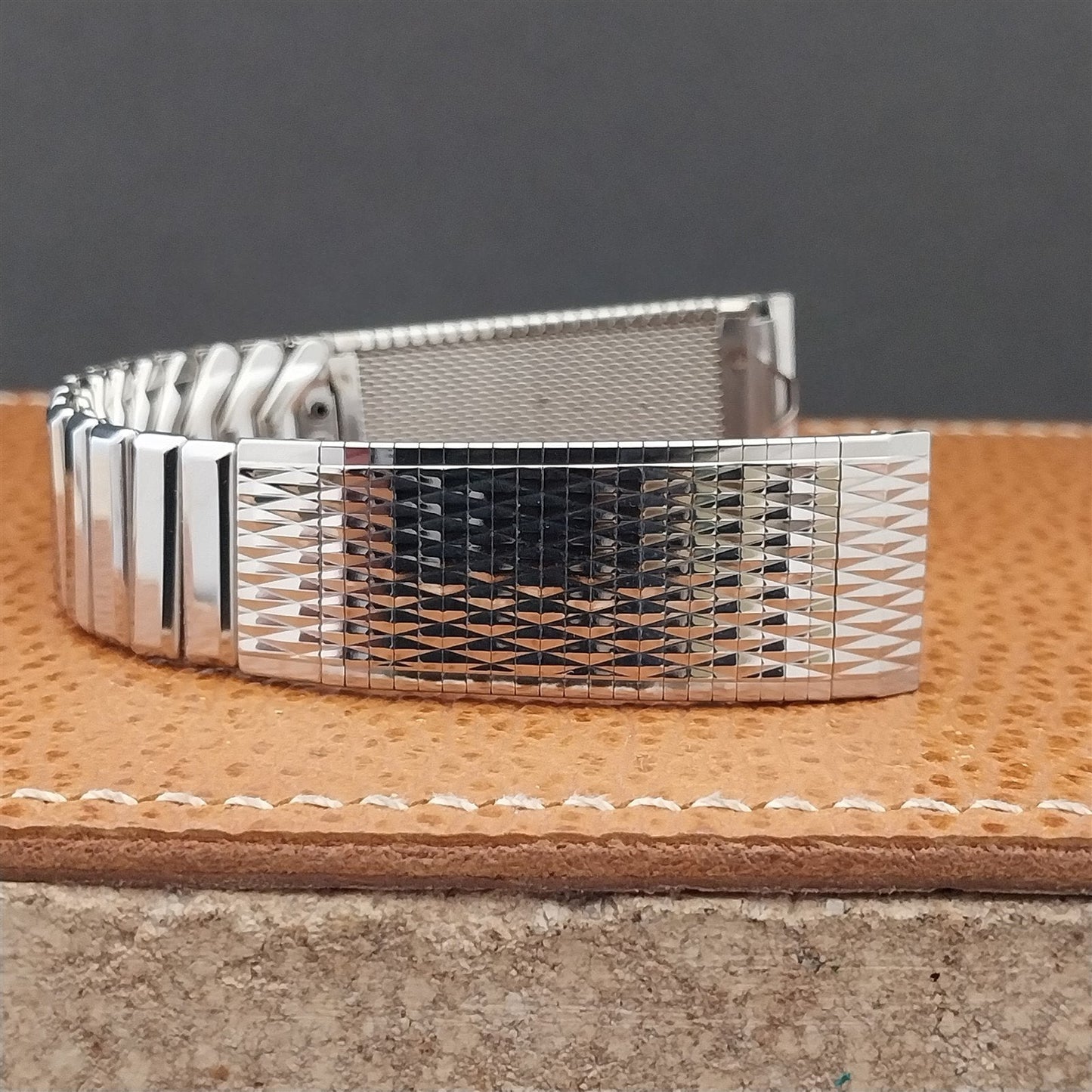Vintage 17.2mm Stainless Steel Kreisler USA Classic Unused nos 1960s Watch Band