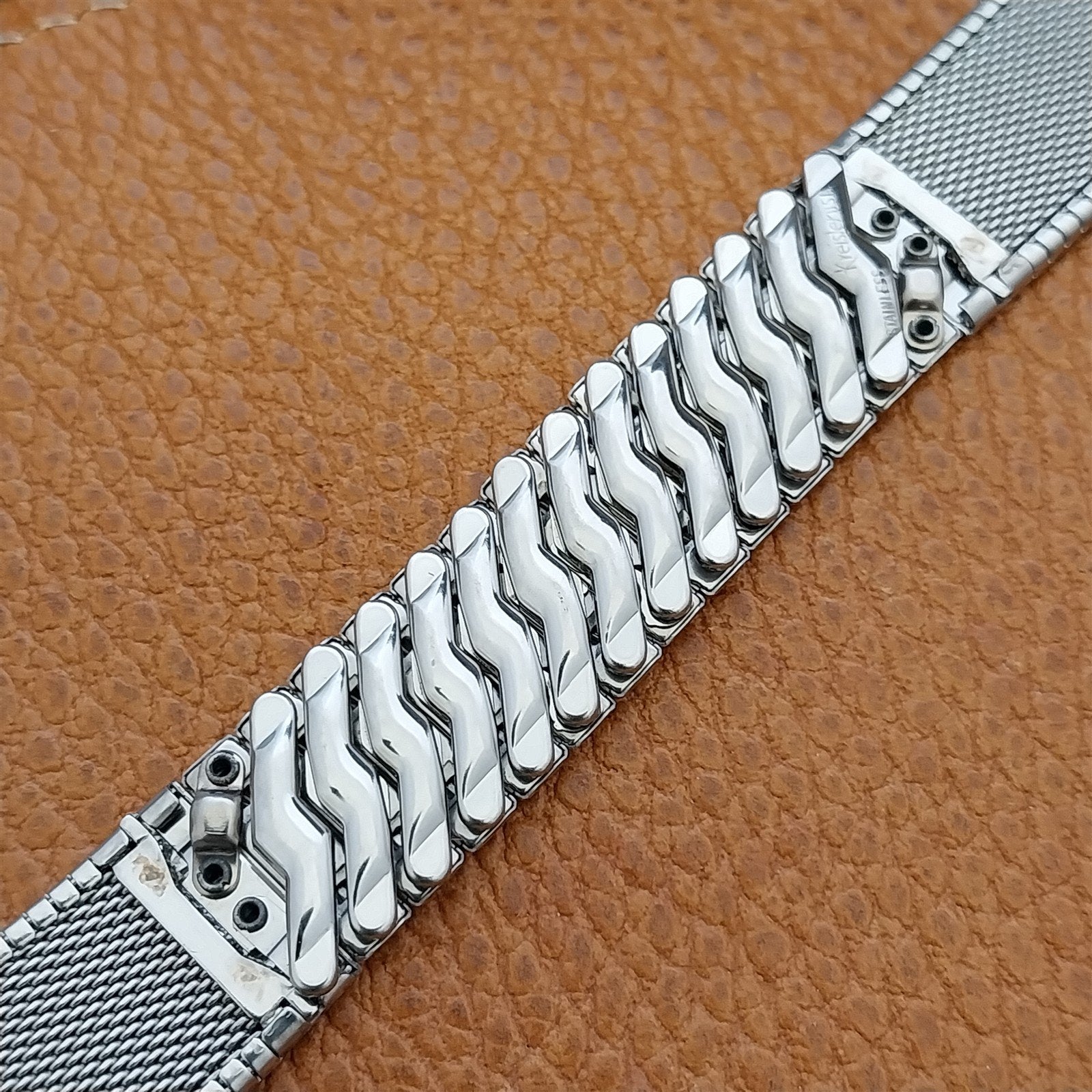 Vintage 17.2mm Stainless Steel Kreisler USA Classic Unused nos 1960s Watch Band