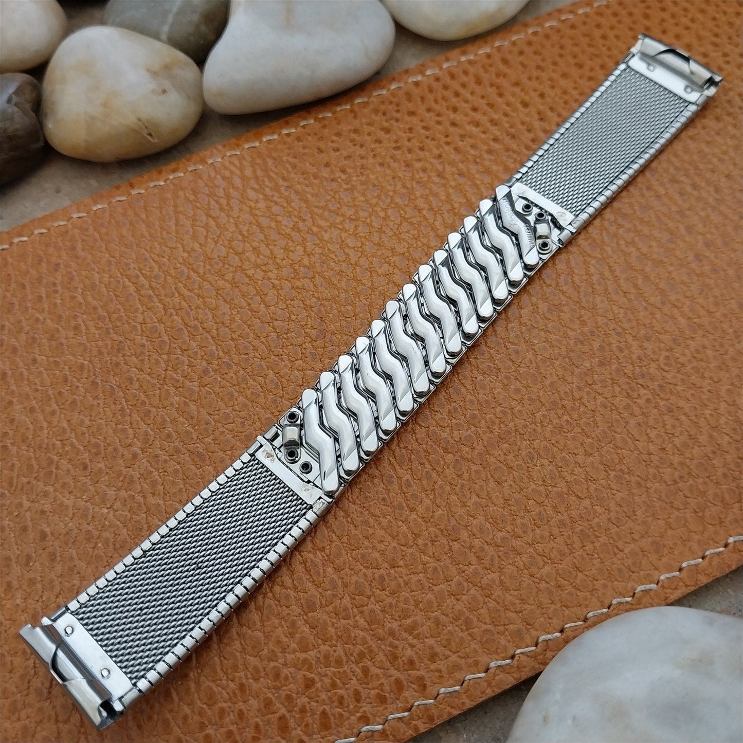 Vintage 17.2mm Stainless Steel Kreisler USA Classic Unused nos 1960s Watch Band