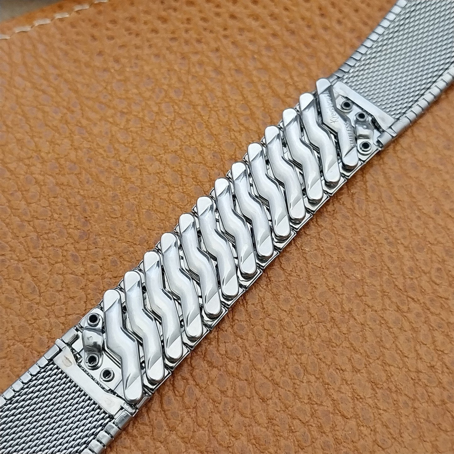 Vintage Kreisler 19mm 18mm 17mm Stainless Steel Unused Classic 1960s Watch Band